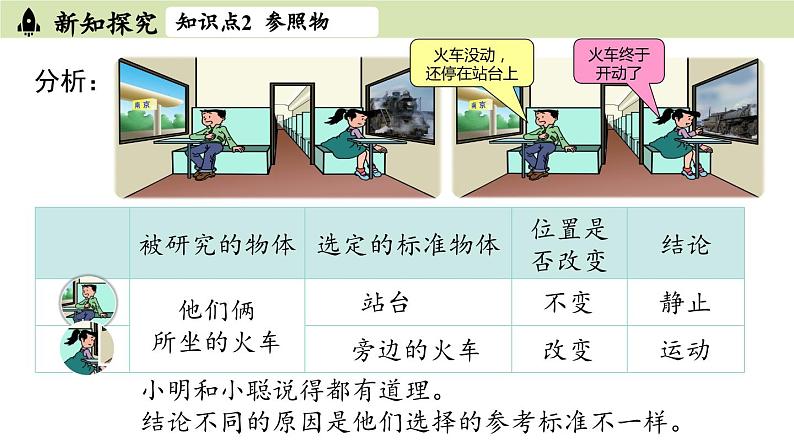 人教版八年级物理上册课件 1.2运动的描述08