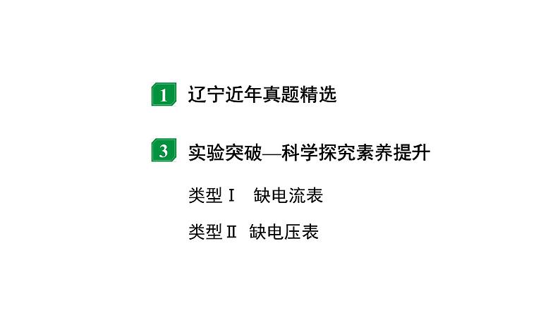 2024辽宁中考物理二轮复习 微专题 特殊方法测电阻、电功率（课件）第2页