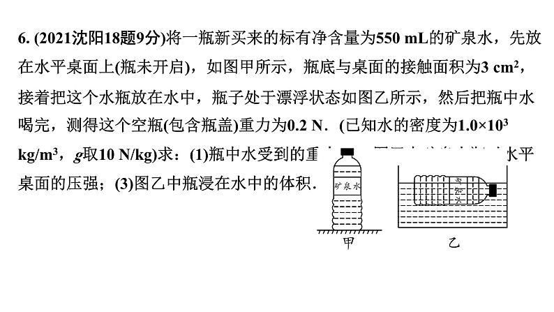 2024辽宁中考物理二轮重点专题研究 第6讲  浮力相关计算（课件）08