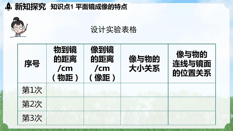 (2024)人教版物理八年级上册(4-3)平面镜成像PPT课件第8页