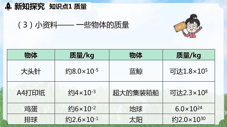 (2024)人教版物理八年级上册(6-1)质量PPT课件08