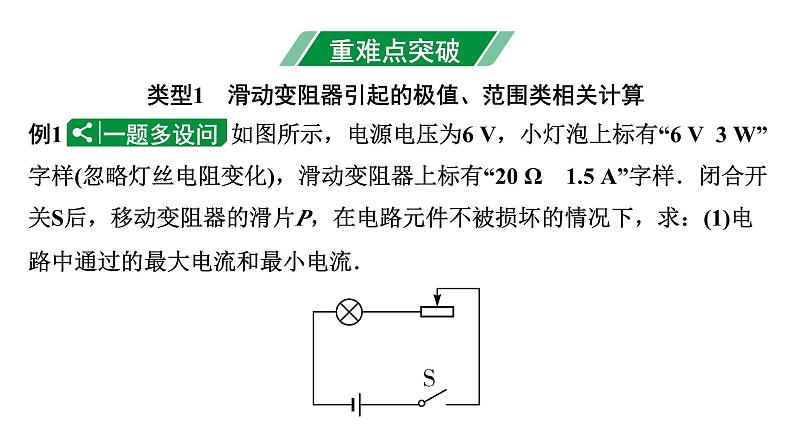 2024内蒙古中考物理二轮复习 微专题 极值、范围类相关计算 （课件）03