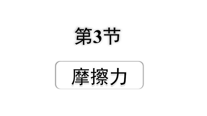 2024内蒙古中考物理二轮专题研究 第八讲 第3节 摩擦力（课件）第1页