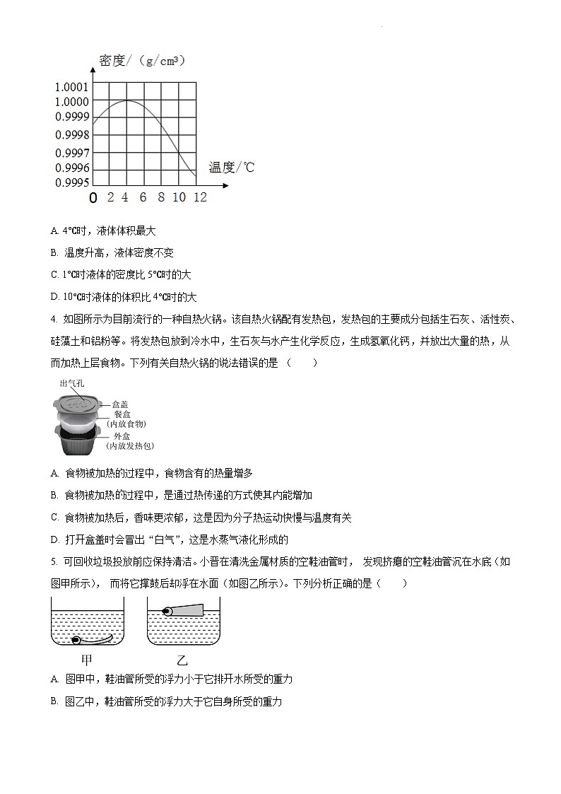 中考物理模拟试卷第2页