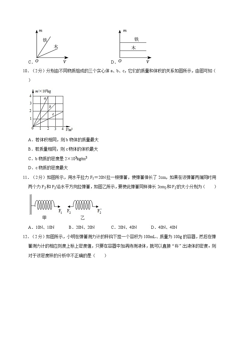 2023-2024学年江苏省宿迁市宿豫区八年级（下）期中物理试卷03