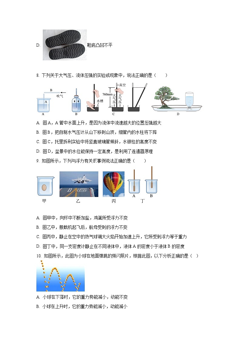 湖北省荆州市松滋市2023-2024学年八年级下学期期末考试物理试题第3页