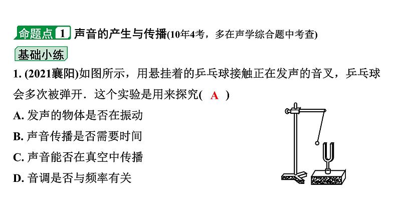 2024宁夏中考物理二轮复习 第1讲 声现象（课件）第4页