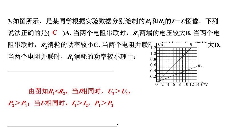 2024宁夏中考物理二轮复习 微专题 欧姆定律、电功率、焦耳定律的理解及简单计算（课件）第5页