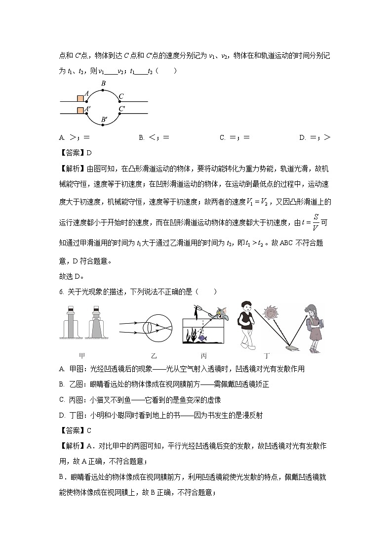 [物理]黑龙江省大庆市龙凤区2024年中考模拟试卷(三)(解析版)第3页