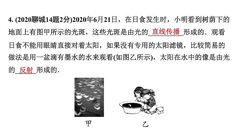 2024山东中考物理二轮重点专题研究 第二章  光现象（课件）第6页