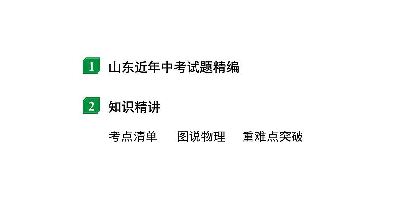 2024山东中考物理二轮重点专题研究 第十一章 第二节 功　功率（课件）第2页