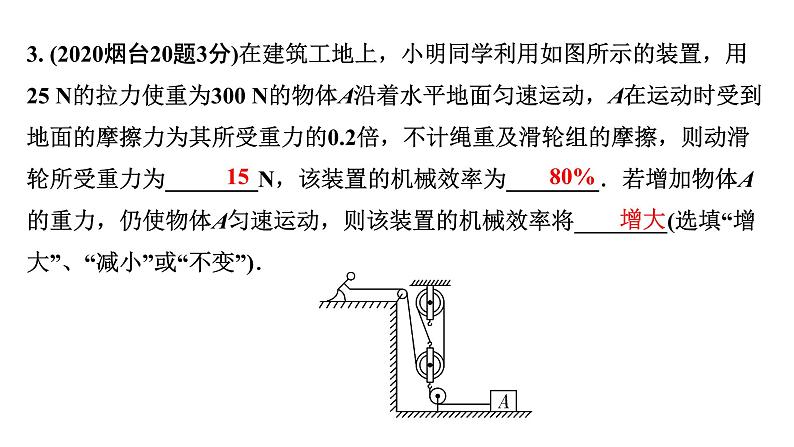 2024山东中考物理二轮重点专题研究 第十一章 第三节 机械效率（课件）第5页