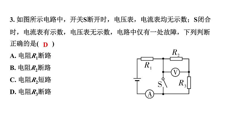 2024山东中考物理二轮重点专题研究 微专题 电路故障分析（课件）第5页