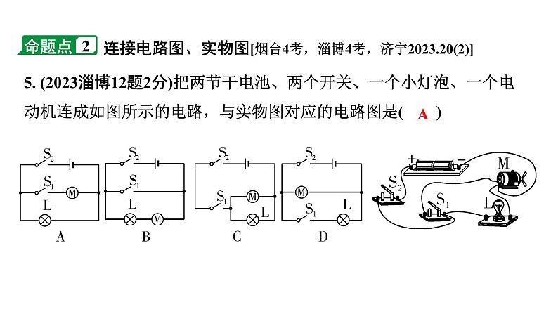 2024山东中考物理二轮重点专题研究 微专题 电路识别、设计与连接（课件）第7页