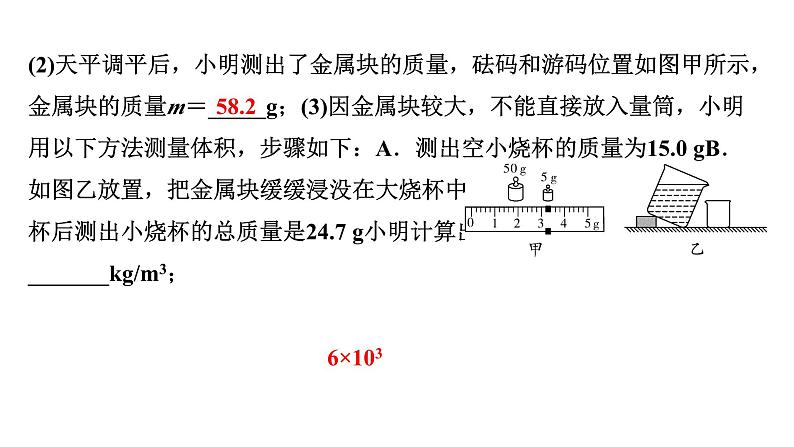 2024山东中考物理二轮重点专题研究 微专题 特殊方法测量物质的密度（课件）第8页