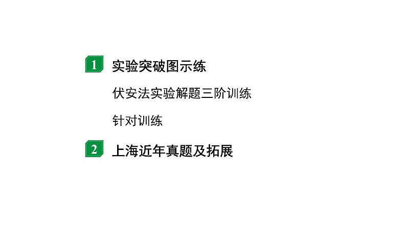 2024上海中考物理二轮重点专题研究 微专题 伏安法实验计（课件）第2页