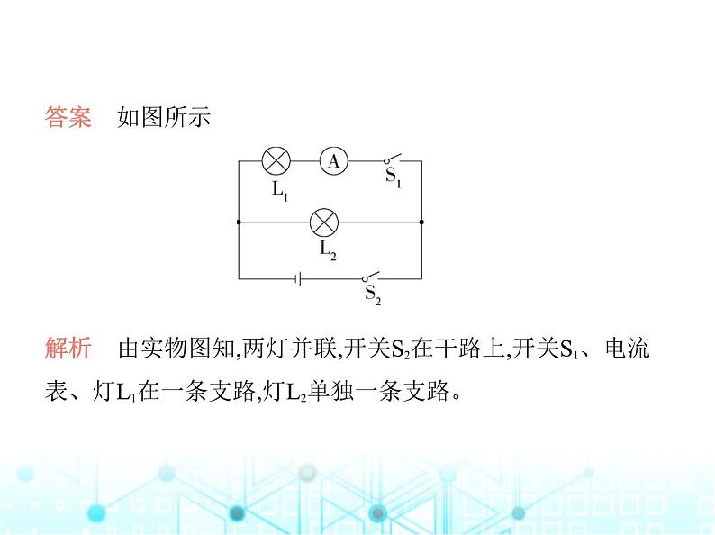 沪粤版初中九年级物理专项素养综合练(五)含表的简单电路作图课件第3页