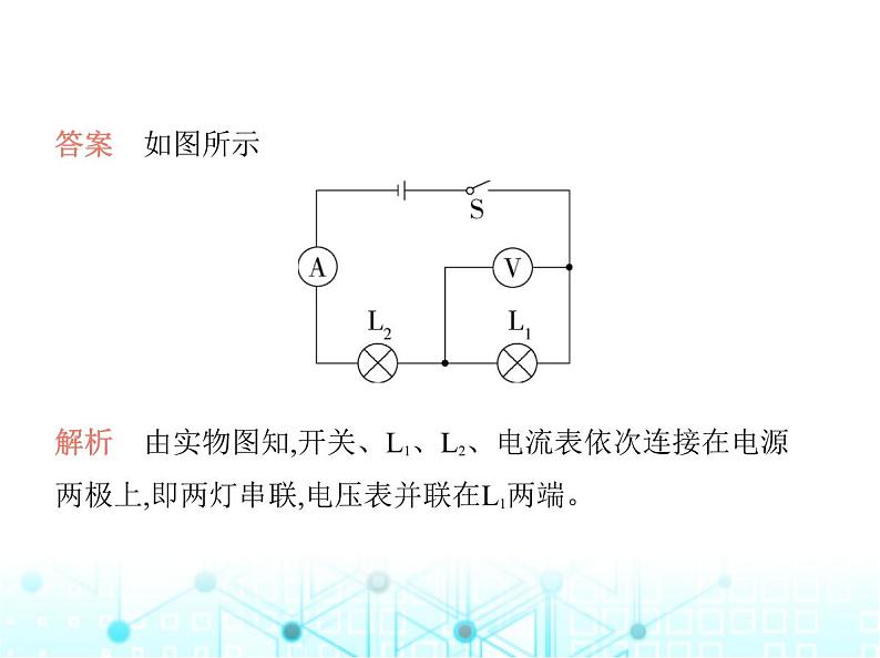 沪粤版初中九年级物理专项素养综合练(五)含表的简单电路作图课件第5页