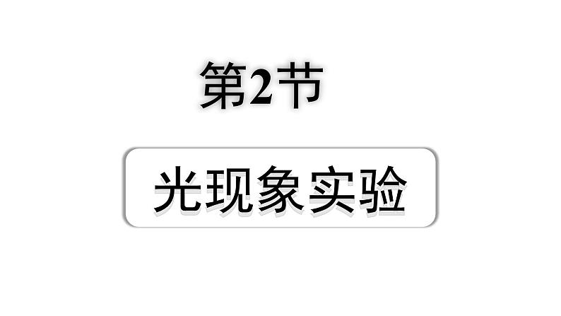 2024四川中考物理二轮重点专题研究 第二讲  光现象 第2节 光现象实验（课件）第1页