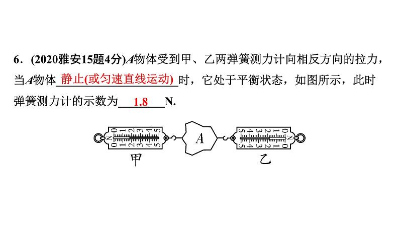 2024四川中考物理二轮重点专题研究 第九讲  力  运动和力 第2节  二力平衡  摩擦力（课件）第8页