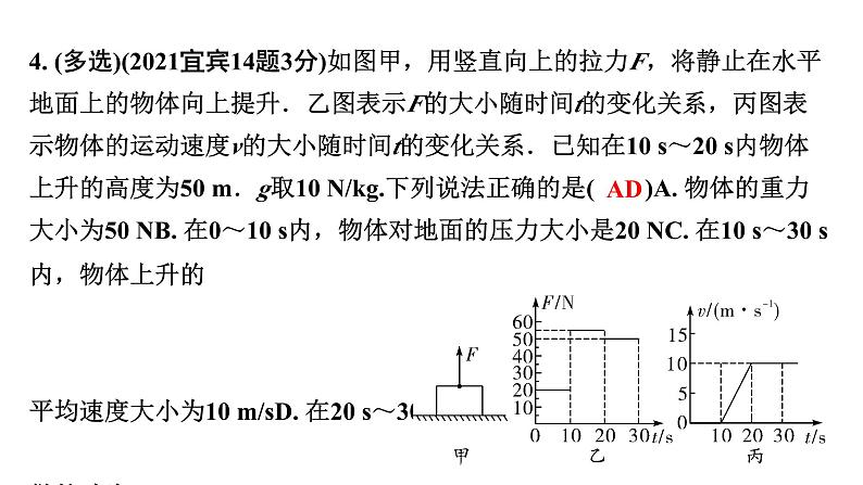 2024四川中考物理二轮重点专题研究 第十二讲 功和机械能 第1节  功  功率（课件）第6页