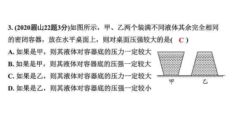 2024四川中考物理二轮重点专题研究 第十讲  压  强 第2节  液体压强（课件）第5页