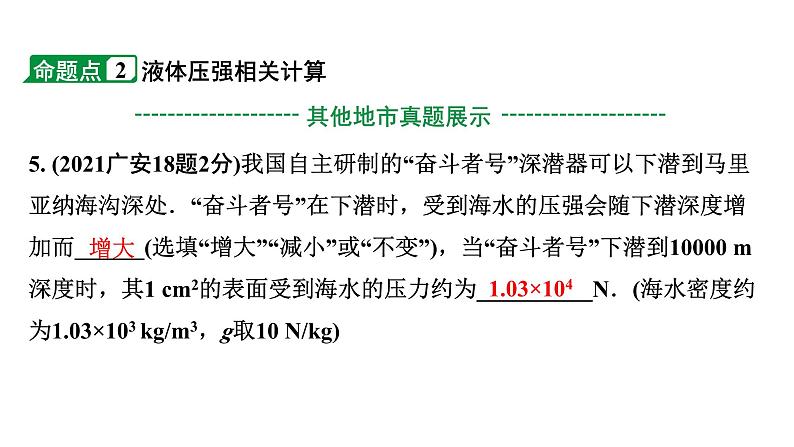 2024四川中考物理二轮重点专题研究 第十讲  压  强 第2节  液体压强（课件）第7页