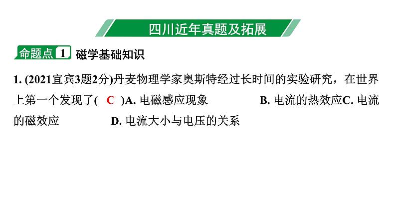 2024四川中考物理二轮重点专题研究 第十六讲  电与磁（课件）第3页