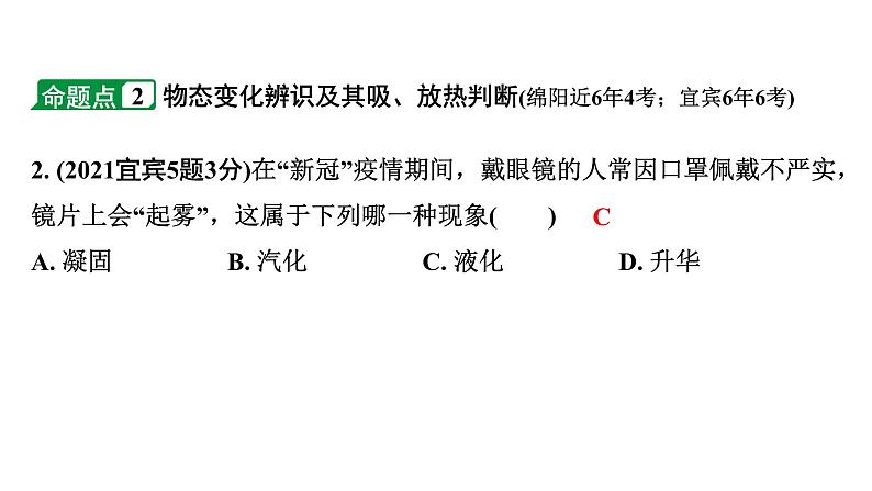 2024四川中考物理二轮重点专题研究 第四讲  物态变化（课件）第4页