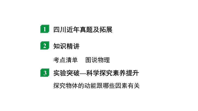 2024四川中考物理二轮重点专题研究 机械能及其转化（课件）第2页