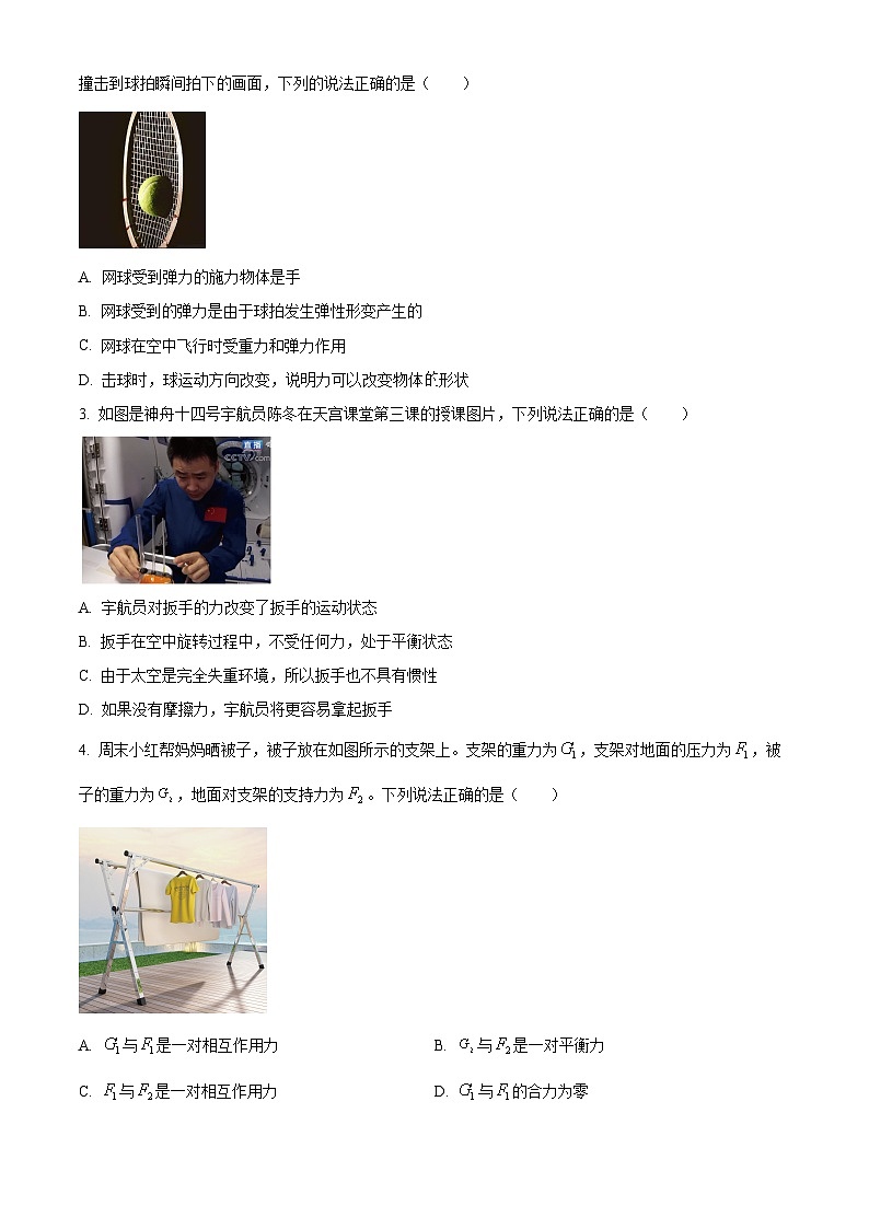 湖北省黄石市阳新县2023-2024学年八年级下学期期末质量检测物理试题（原卷版+解析版）02