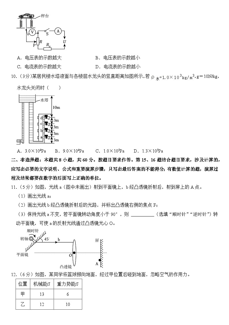 2024年广东省广州市中考物理试卷附答案03