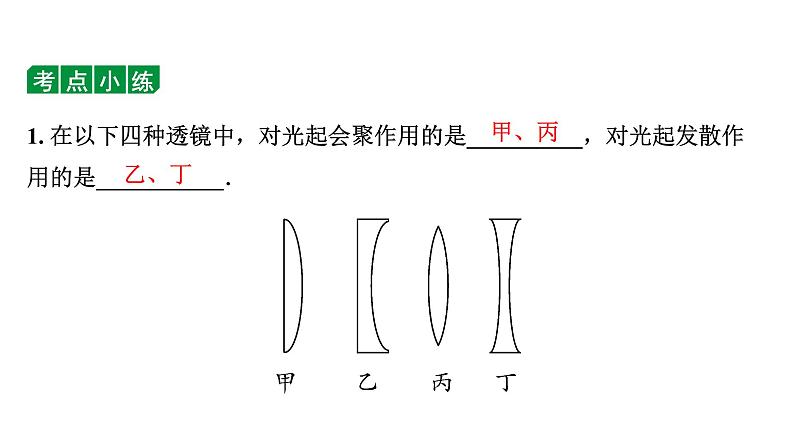 2024长沙中考物理二轮专题复习 中考命题点 透镜成像规律及其应用（课件）08