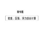 2024长沙中考物理二轮专题复习 微专题 密度、压强、浮力综合计算 （课件）