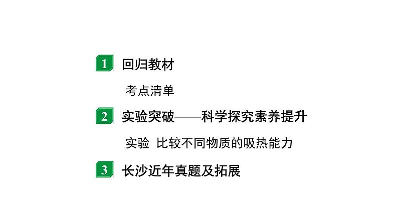 2024长沙中考物理二轮专题复习 中考命题点 比热容及热量的计算（课件）第2页