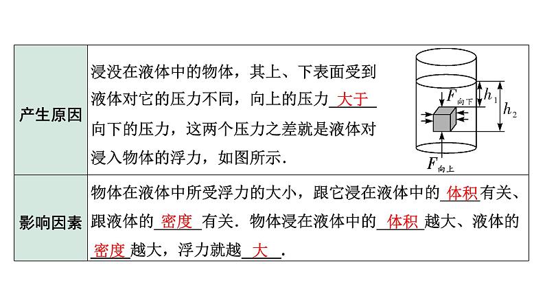 2024长沙中考物理二轮专题复习 中考命题点 浮力  阿基米德原理 （课件）05