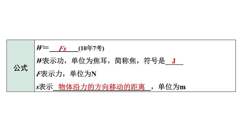 2024长沙中考物理二轮专题复习 中考命题点 功  功率的理解及计算（课件）第6页