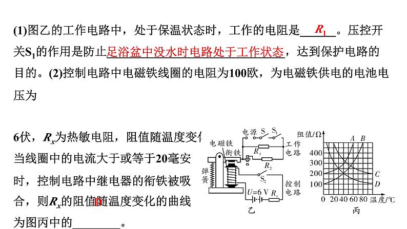 2024浙江中考物理二轮重点专题研究 微专题 家用电器类相关计算及电路模型建构（课件）08