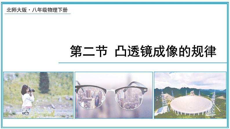 5.2 凸透镜成像的规律 课件---2024-2025学年北师大版物理八年级上册01