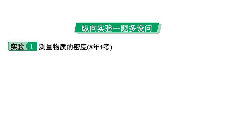 2024中考物理备考专题 第一部分 成都中考考点研究 第8讲 测量物质的密度 (课件)第8页