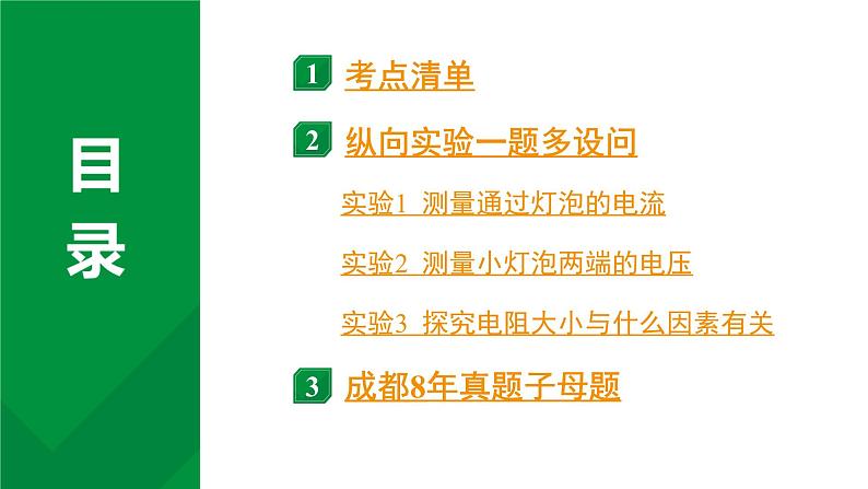 2024中考物理备考专题 微专题1 电学基础知识 (课件)第2页