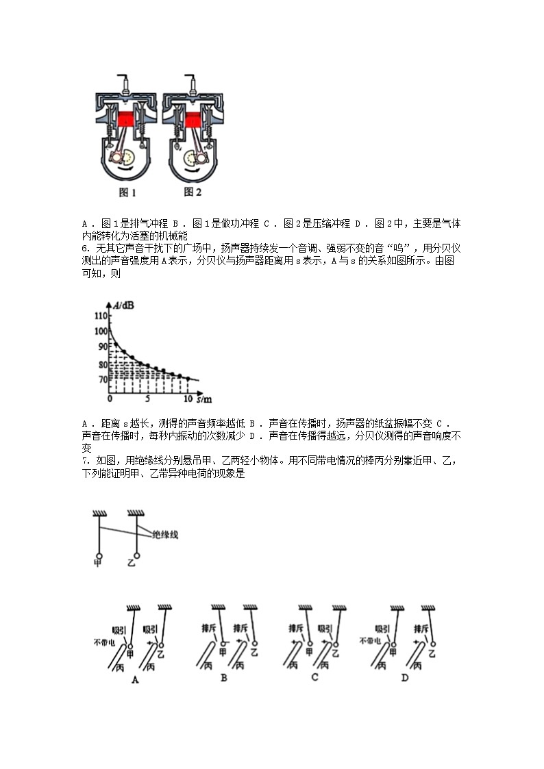 [物理][二模]广东省广州市广雅名校2024年中考考试试卷03