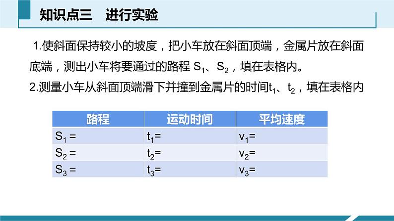 人教版八年级物理上册同步课件第一单元《机械运动》5.平均速度的测量（课时讲义PPT）第8页