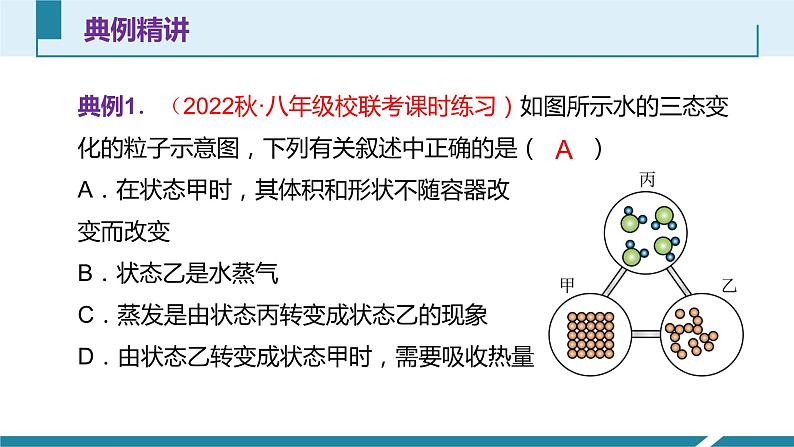 人教版八年级物理上册同步课件第三单元《物态变化》2.物态变化（授课PPT）第6页