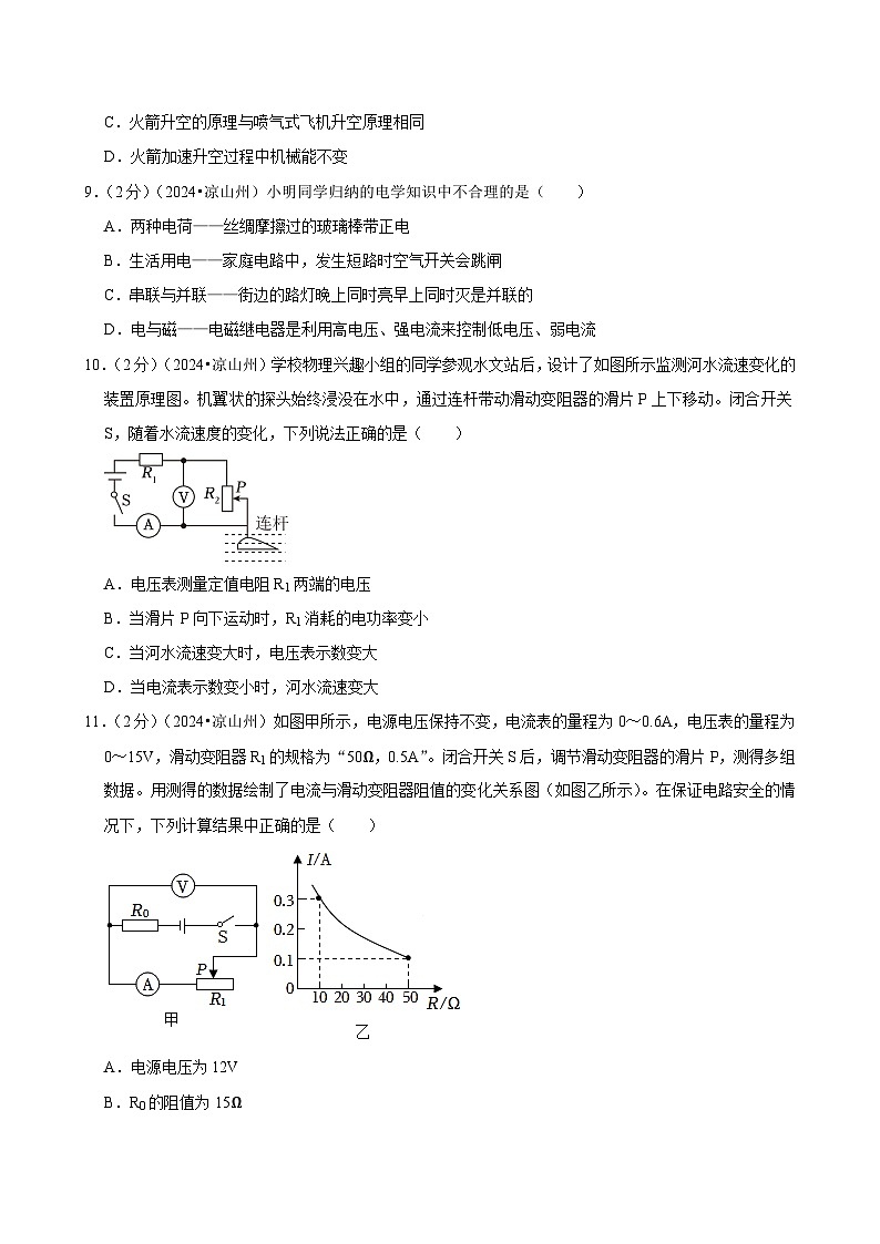 2024年四川省凉山州中考物理试卷03