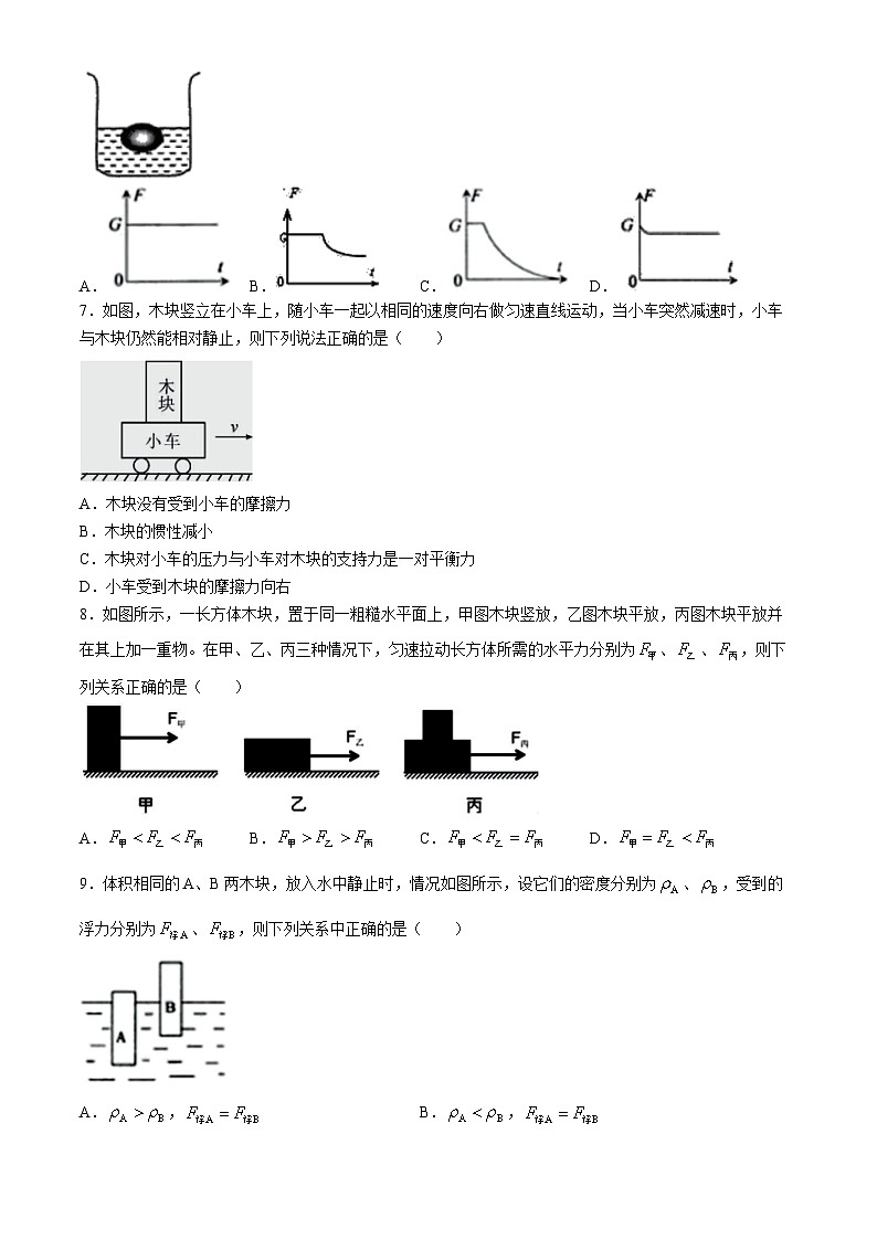 湖南省邵阳市隆回县2023-2024学年八年级下学期期末考试物理试题第2页