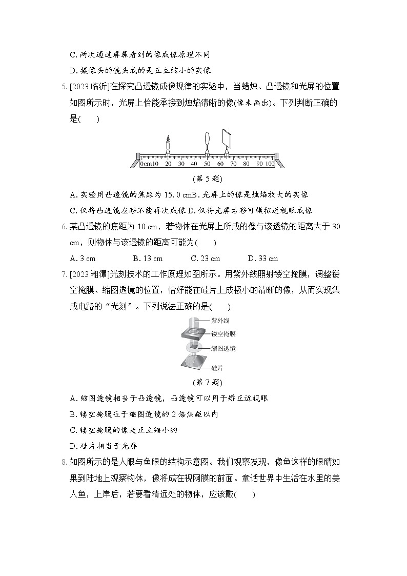第五章　透镜及其应用 综合测试卷（试卷）-2024-2025学年度人教版八年级上册物理02