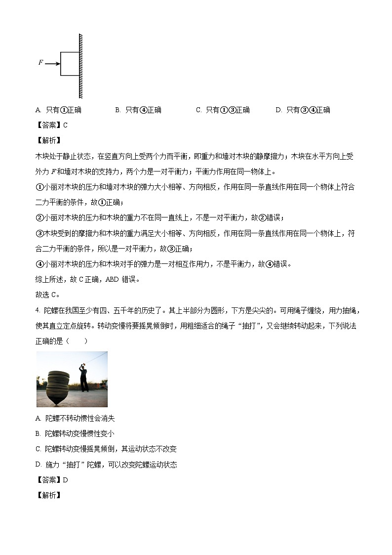 四川省绵阳市三台县2023-2024学年八年级下学期7月期末物理试题（解析版）第2页