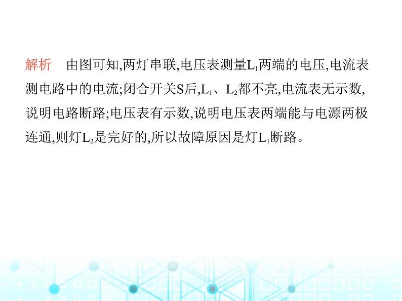 苏科版初中九年级物理专项素养综合练(九)电路故障分析(一)课件第3页