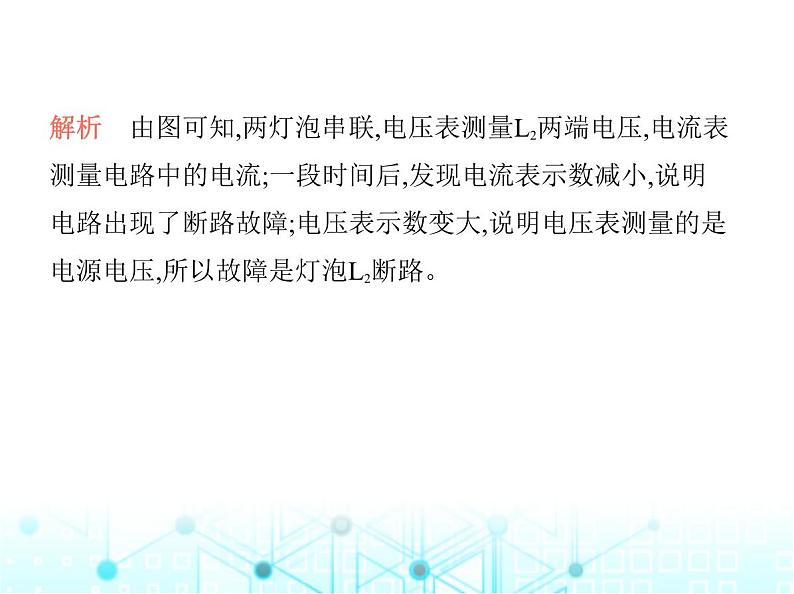 苏科版初中九年级物理专项素养综合练(十三)电路故障分析(二)课件第3页